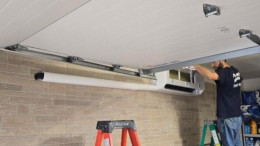 Ductless mini-split installation in a garage Ductless mini-split installation in a garage