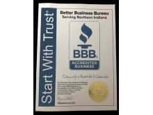 Our Official BBB Accreditation Certificate